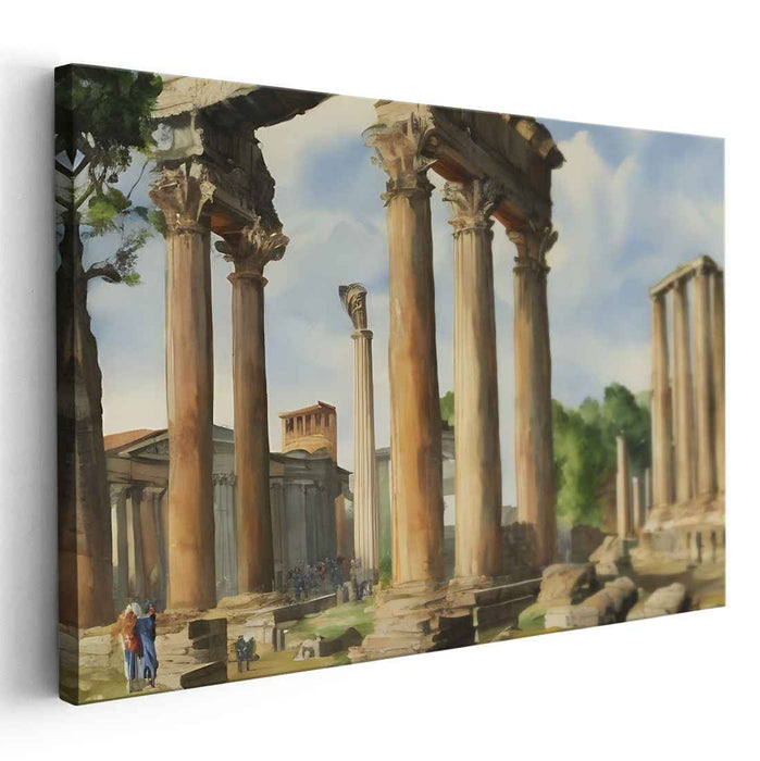 Watercolor Roman Forum #115