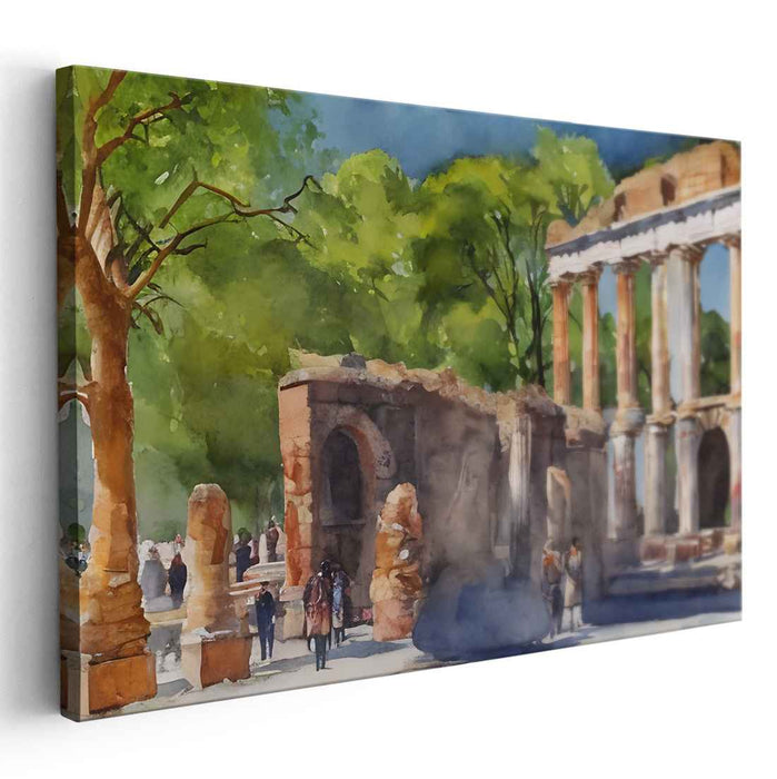Watercolor Roman Forum #117