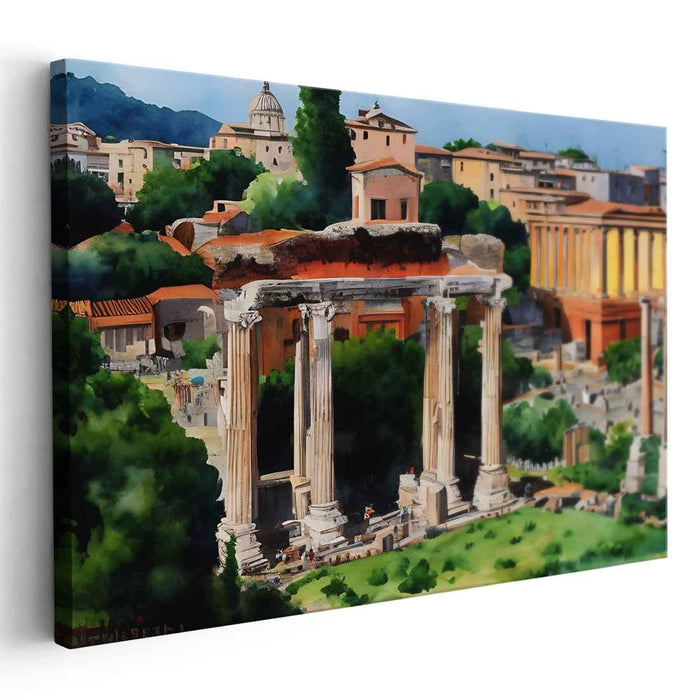 Solar Pillars: Classical Roman Columns Under the Sun