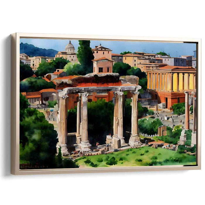 Solar Pillars: Classical Roman Columns Under the Sun