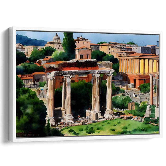 Solar Pillars: Classical Roman Columns Under the Sun