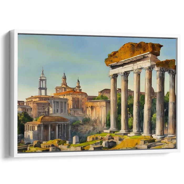 Empire Echoes: Ancient Rome's Grandeur in Realistic Landscape Canvas Art