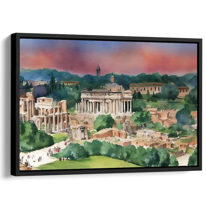 Watercolor Roman Forum #134