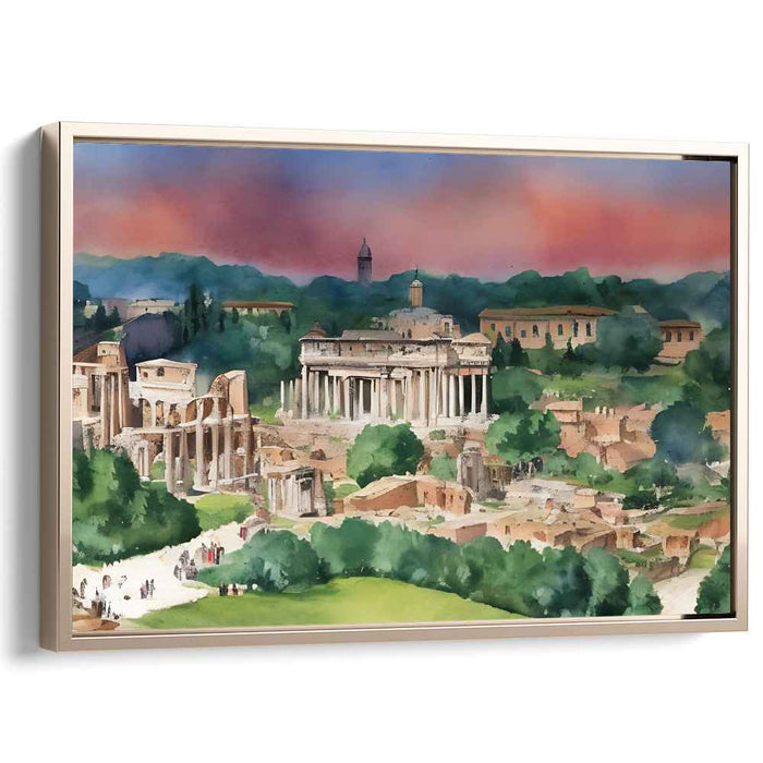 Watercolor Roman Forum #134