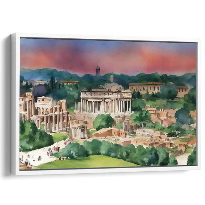 Watercolor Roman Forum #134