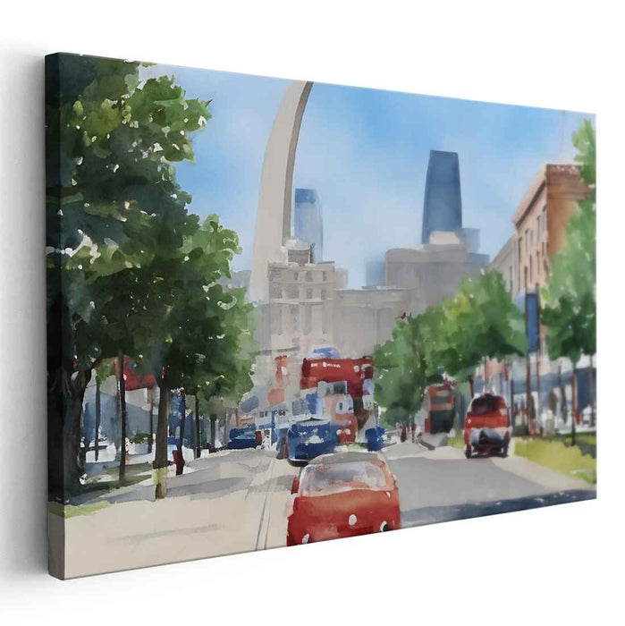 Watercolor St. Louis Arch #102