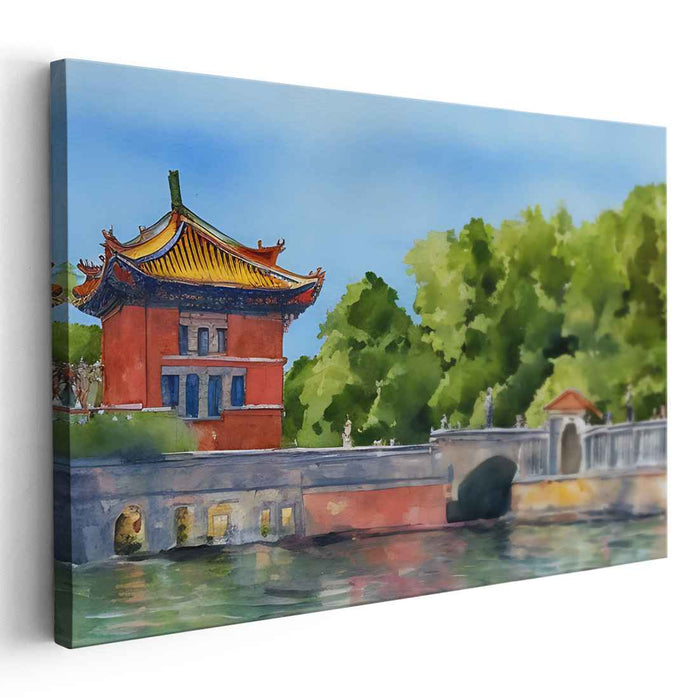 Watercolor Summer Palace #120