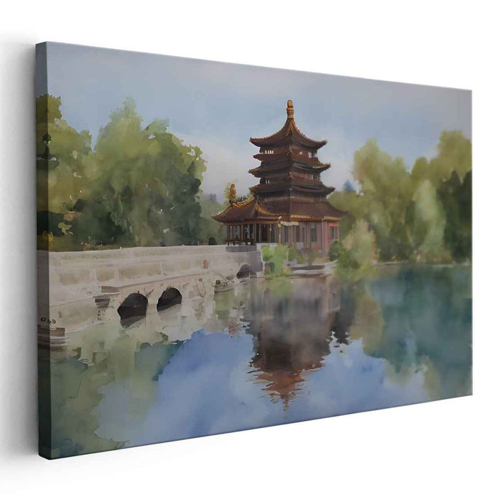 Watercolor Summer Palace #122