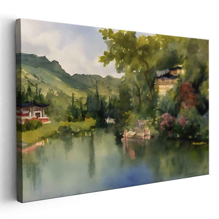 Watercolor Summer Palace #130