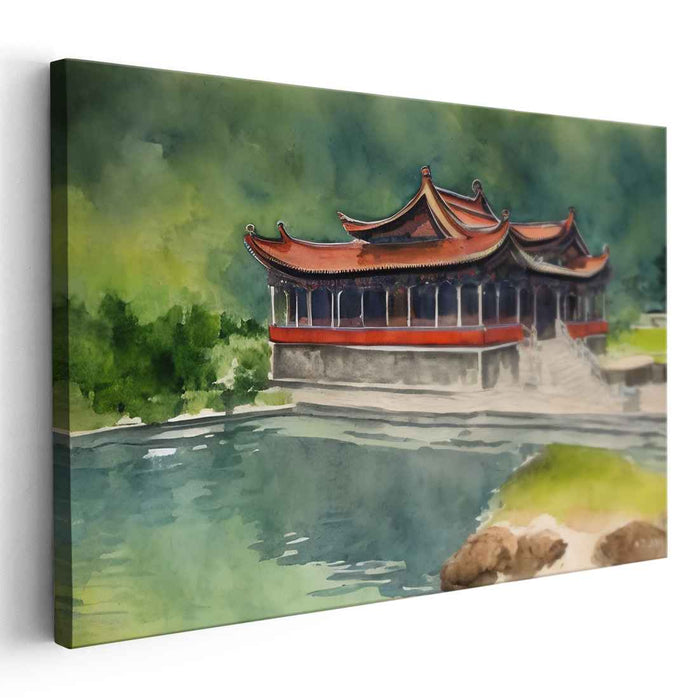 Watercolor Summer Palace #132