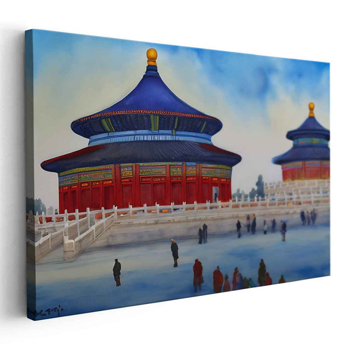 Blue Heritage Essence: A Cultural Landmark in Tranquil Blues