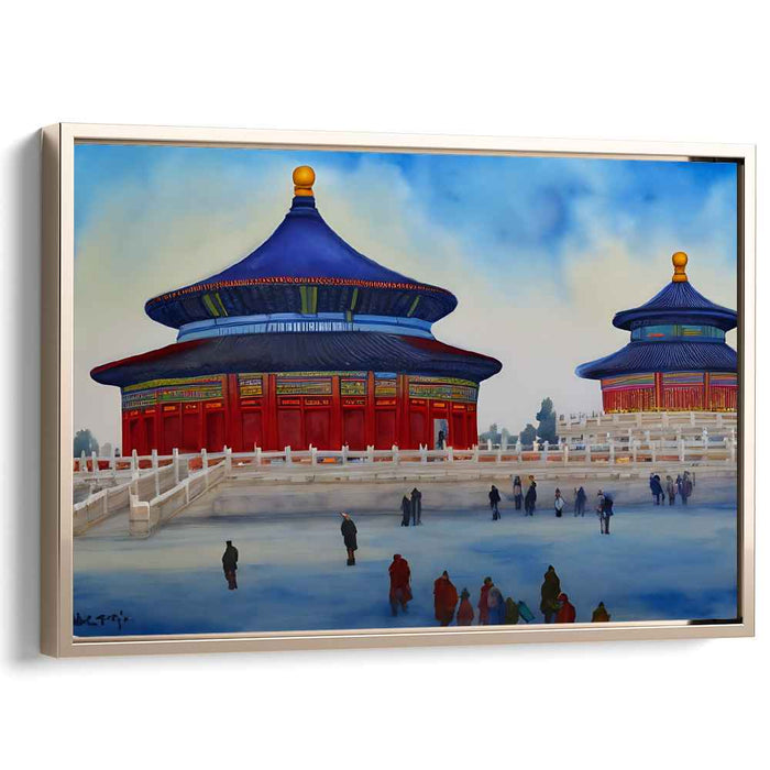 Blue Heritage Essence: A Cultural Landmark in Tranquil Blues