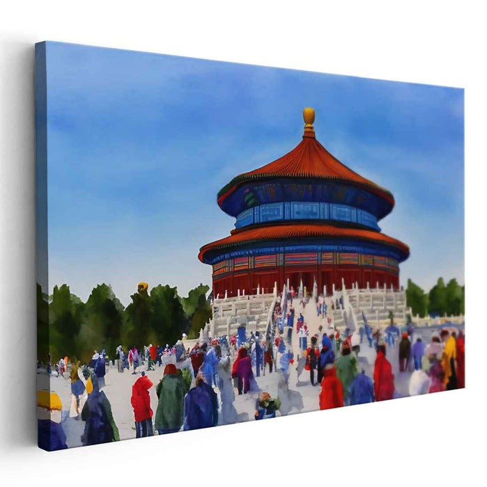 Watercolor Temple of Heaven #105