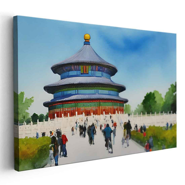 Watercolor Temple of Heaven #112
