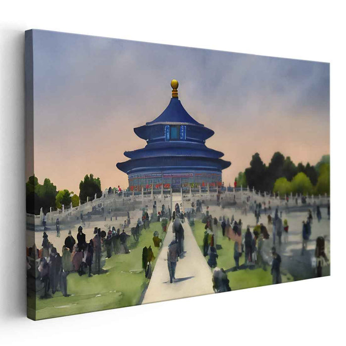 Watercolor Temple of Heaven #129