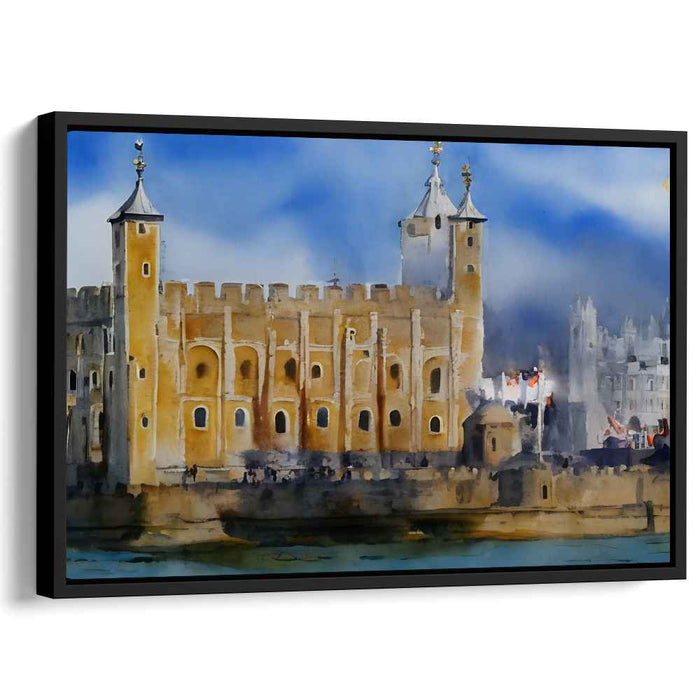 Ink Splatter: Watercolor Depiction of the Tower of London