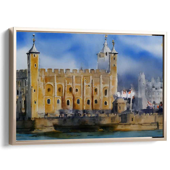 Ink Splatter: Watercolor Depiction of the Tower of London