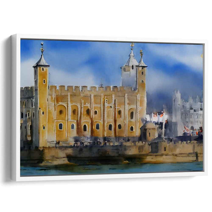 Ink Splatter: Watercolor Depiction of the Tower of London