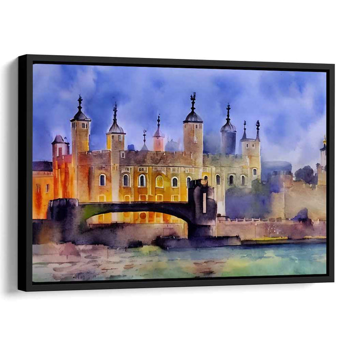 Aqueous Echoes of Timelessness: Watercolor Dreamscape of Historical Grandeur