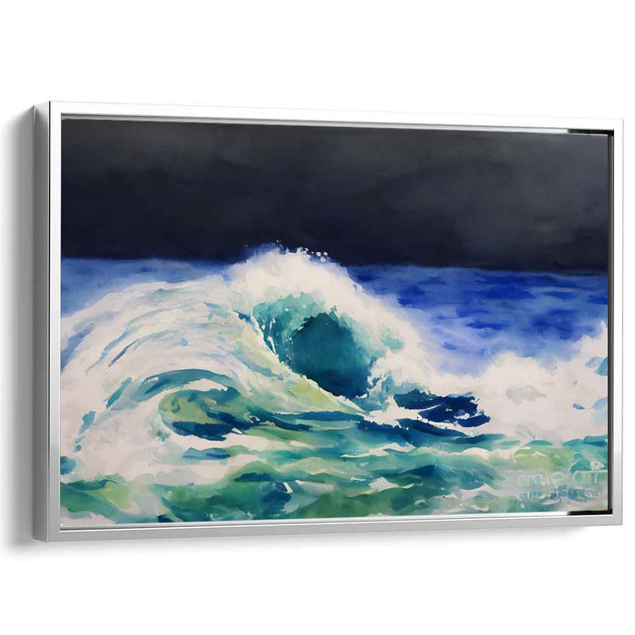 Eternal Waves Dance: Dynamic Seascape Canvas Art Print