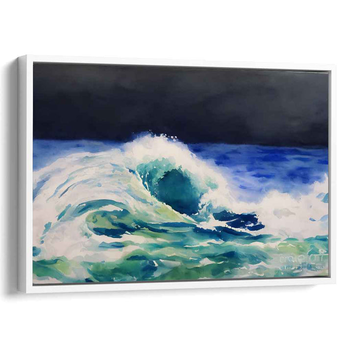 Eternal Waves Dance: Dynamic Seascape Canvas Art Print