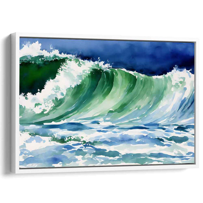 Ethereal Dance of Elements: Nature's Power in Motion Canvas Art Print