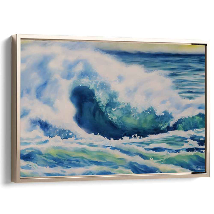 Ocean Echoes: Realistic Seascape Canvas Art Print