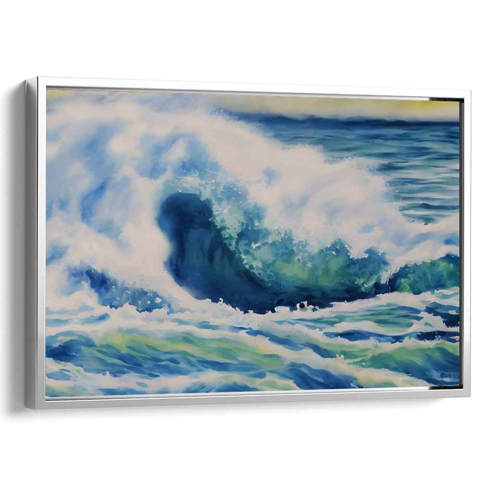Ocean Echoes: Realistic Seascape Canvas Art Print