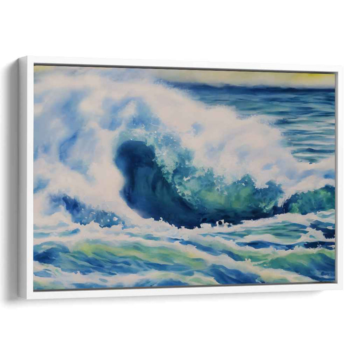 Ocean Echoes: Realistic Seascape Canvas Art Print