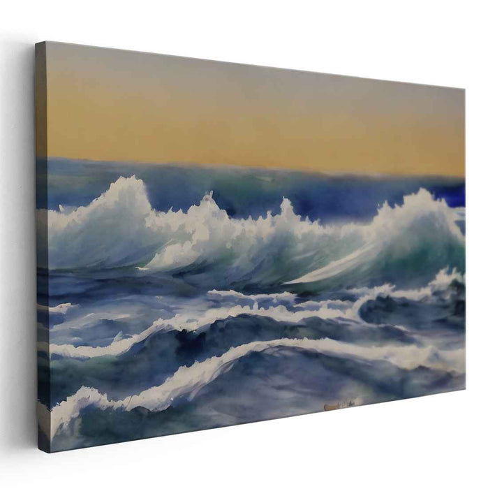 Oceanic Crests: Majestic Marine Wave Artwork