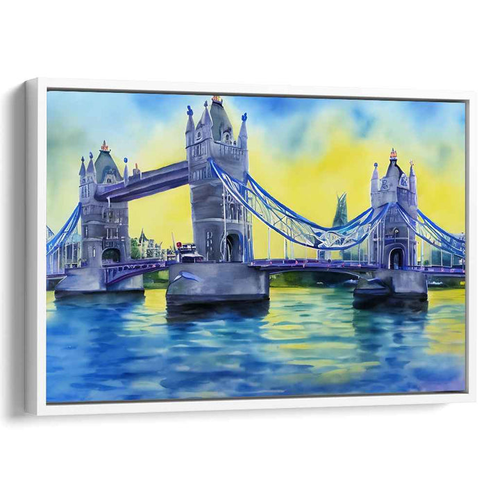 Serenity at Tower Bridge: A Watercolor Impression of London