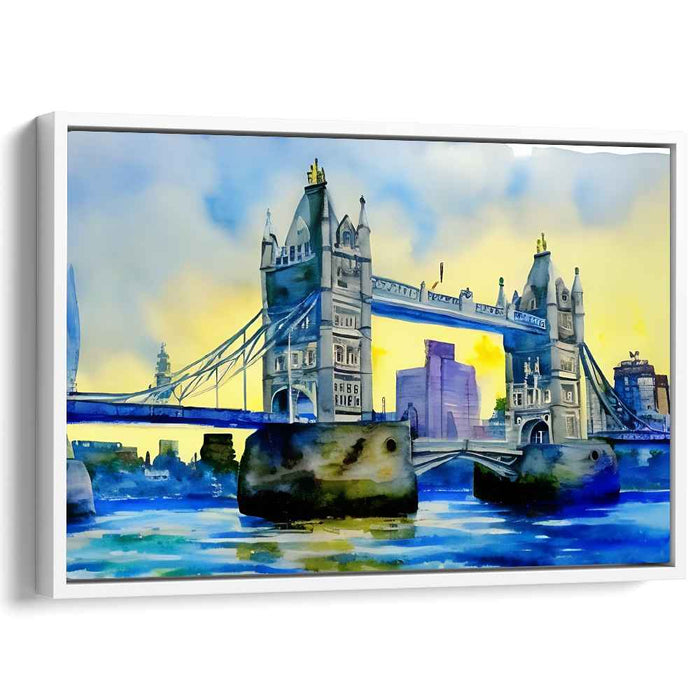 London's Inked Portal: Tower Bridge Watercolor Masterpiece