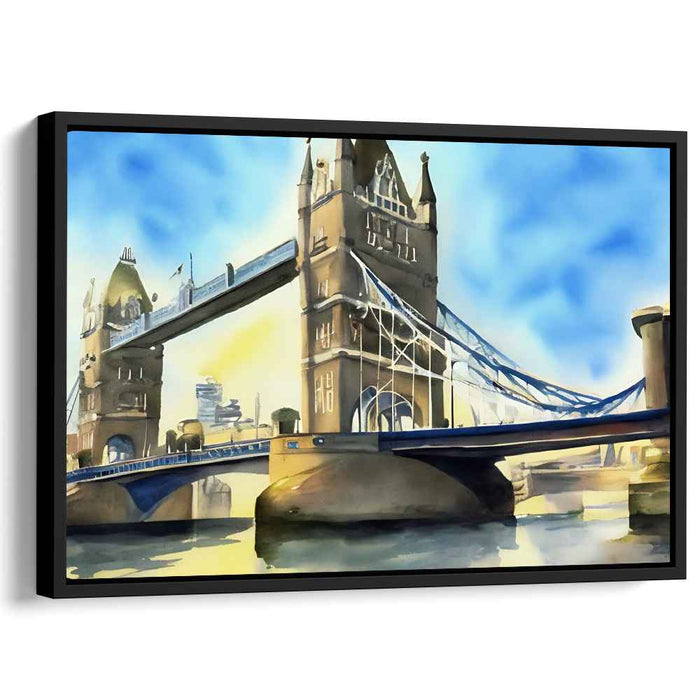 London's Iconic Bridge: A Watercolor Masterpiece of Tower Bridge