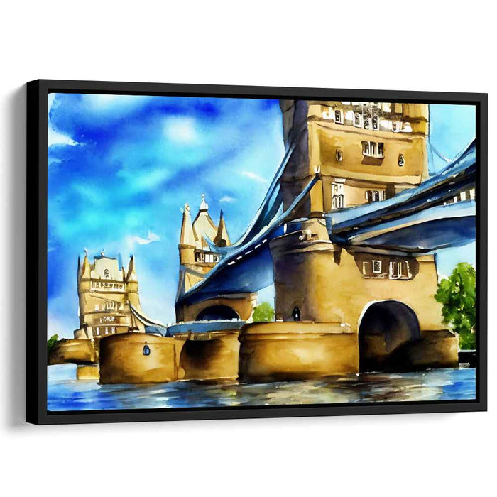 Aquarelle Metropolis: Vibrant Watercolor Cityscape