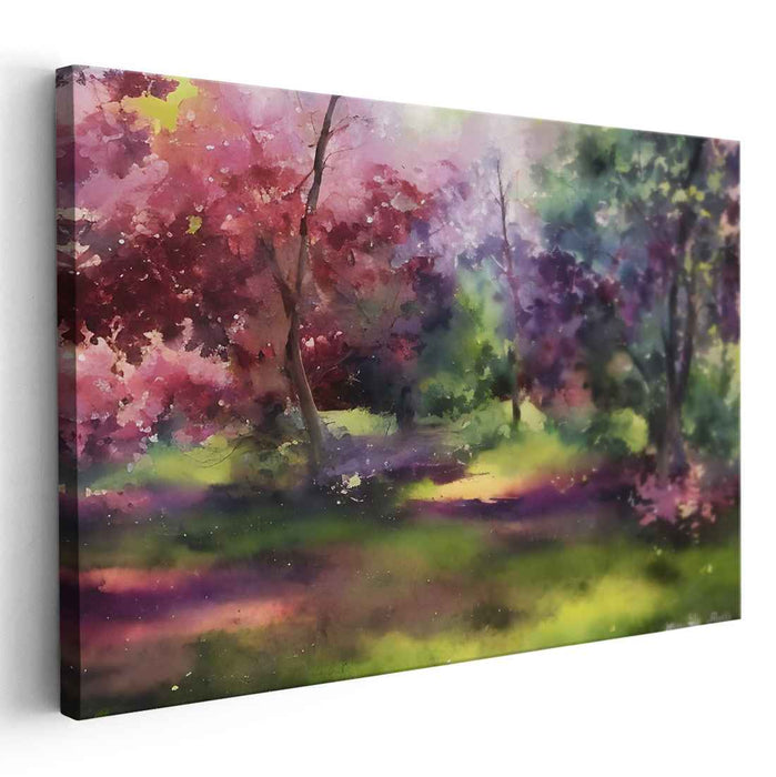 Whispering Forest: Dreamlike Forest Canvas Art Print