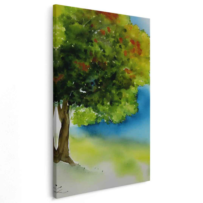 Nature's Chromatic Whispers: A Watercolor Whisper of Nature