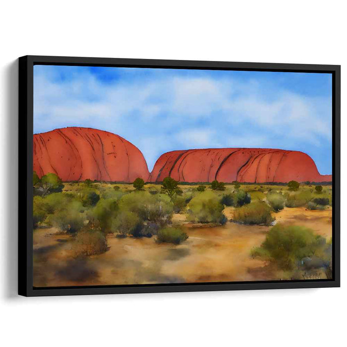 Watercolor Uluru #102