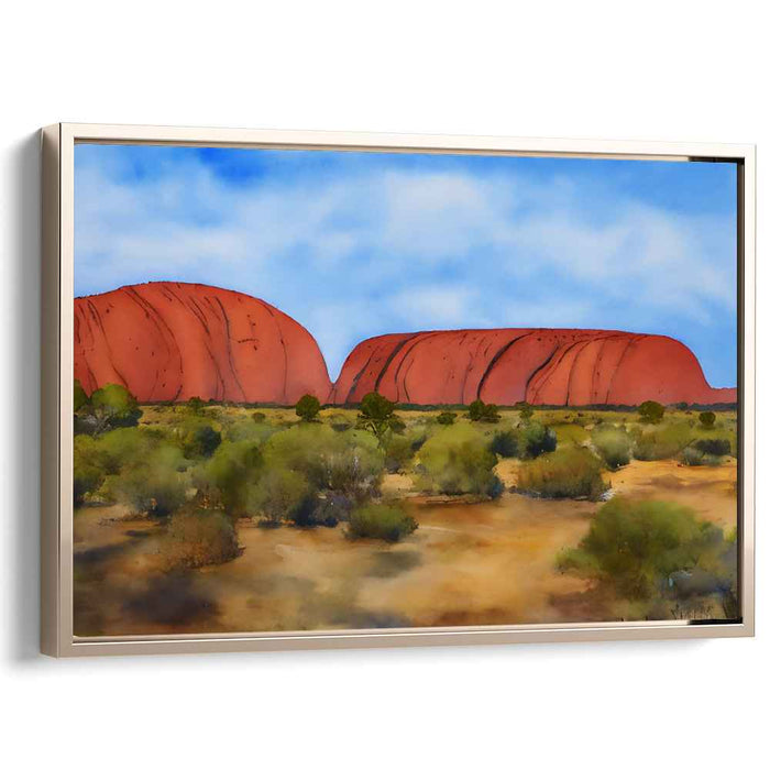 Watercolor Uluru #102