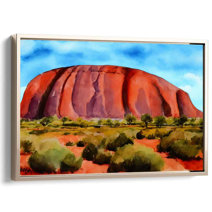 Uluru's Kaleidoscope Impressions: Vibrant Landscape of Australia's Iconic Rock