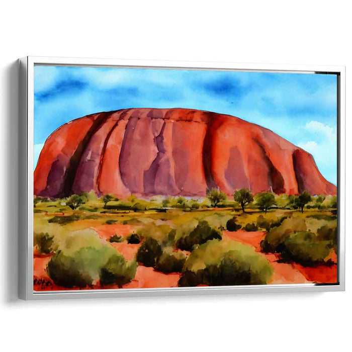 Uluru's Kaleidoscope Impressions: Vibrant Landscape of Australia's Iconic Rock