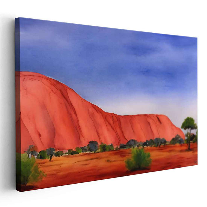 Watercolor Uluru #112