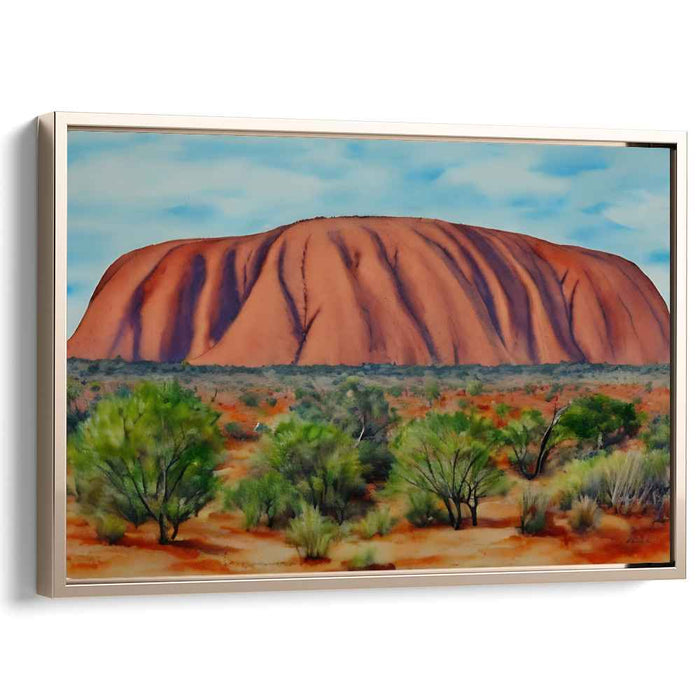 Outback Horizon: Serene Australian Outback Landscape Canvas Art