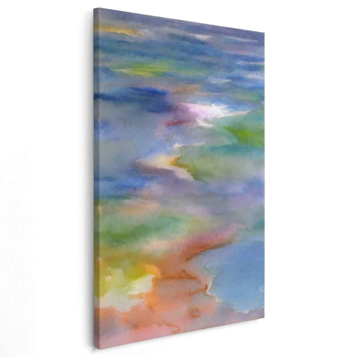 Dreamy Brushstroke Symphony: Serene Impressionist-Inspired Canvas Art Print