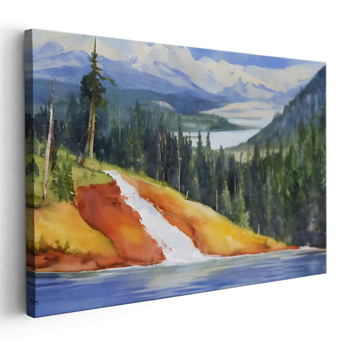 Watercolor Yellowstone National Park #101