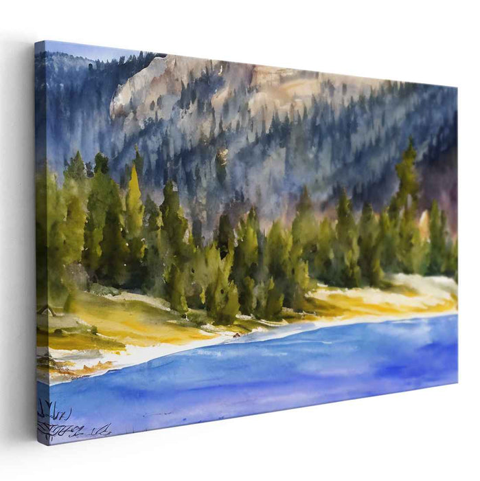 Watercolor Yellowstone National Park #105