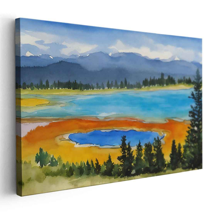 Watercolor Yellowstone National Park #112