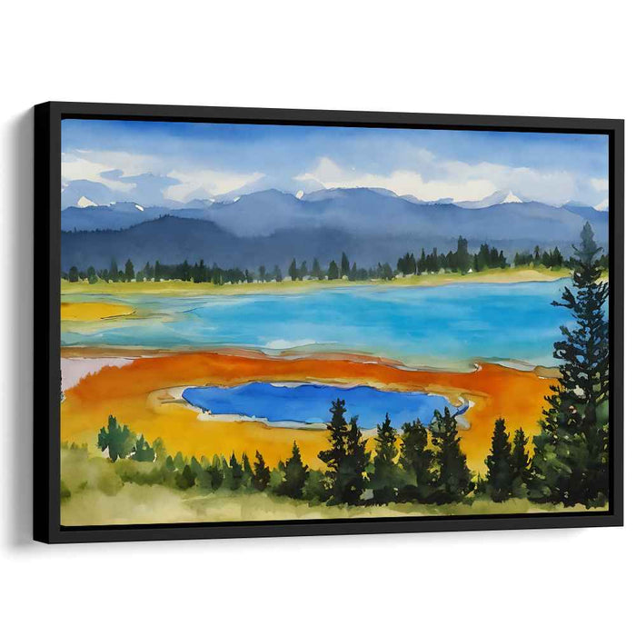 Watercolor Yellowstone National Park #112