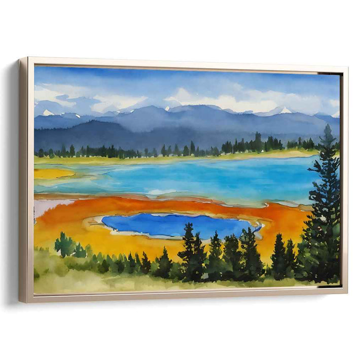 Watercolor Yellowstone National Park #112