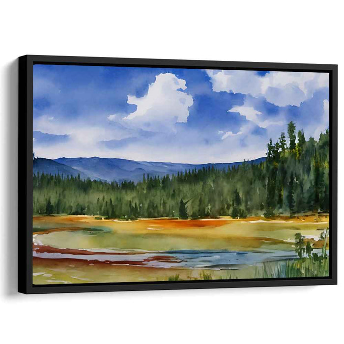 Watercolor Yellowstone National Park #118