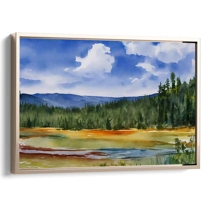 Watercolor Yellowstone National Park #118